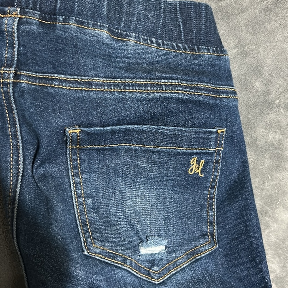 Grace & Lace Blue Jeggings with Elastic Waistband - Picture 4 of 5